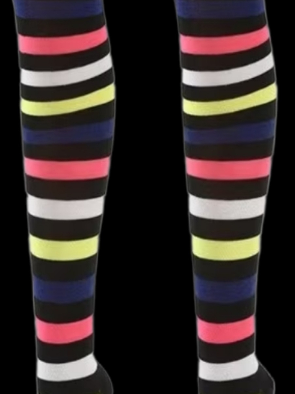 NEW! 🌈🧦Rainbow Striped HIGH SOCKS PRIDE & SOLIDARITY CUTE RETRO FUN ONE SIZE - Picture 2 of 9
